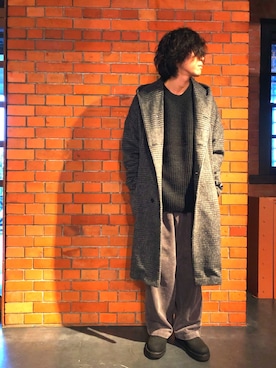「tk.TAKEO KIKUCHI（ティーケータケオキクチ）のアイテム（その他アウター）」を使った、tk.TAKEOKIKUCHI赤レンガさん（メンズ・170cm）の秋コーディネート