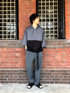 tk.TAKEOKIKUCHI赤レンガさん（メンズ・170cm）の夏コーディネート