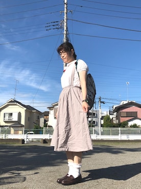 「Crisp（クリスプ）のアイテム（アナログ腕時計）」を使った、＊ふかこ＊さん（レディース・175cm）の夏コーディネート