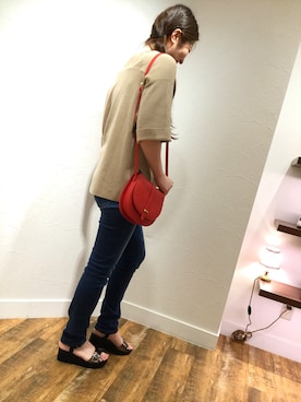 「メタリックサンダル」｜ORientalTRaffic福岡パルコさん（レディース・168cm）の春コーディネート