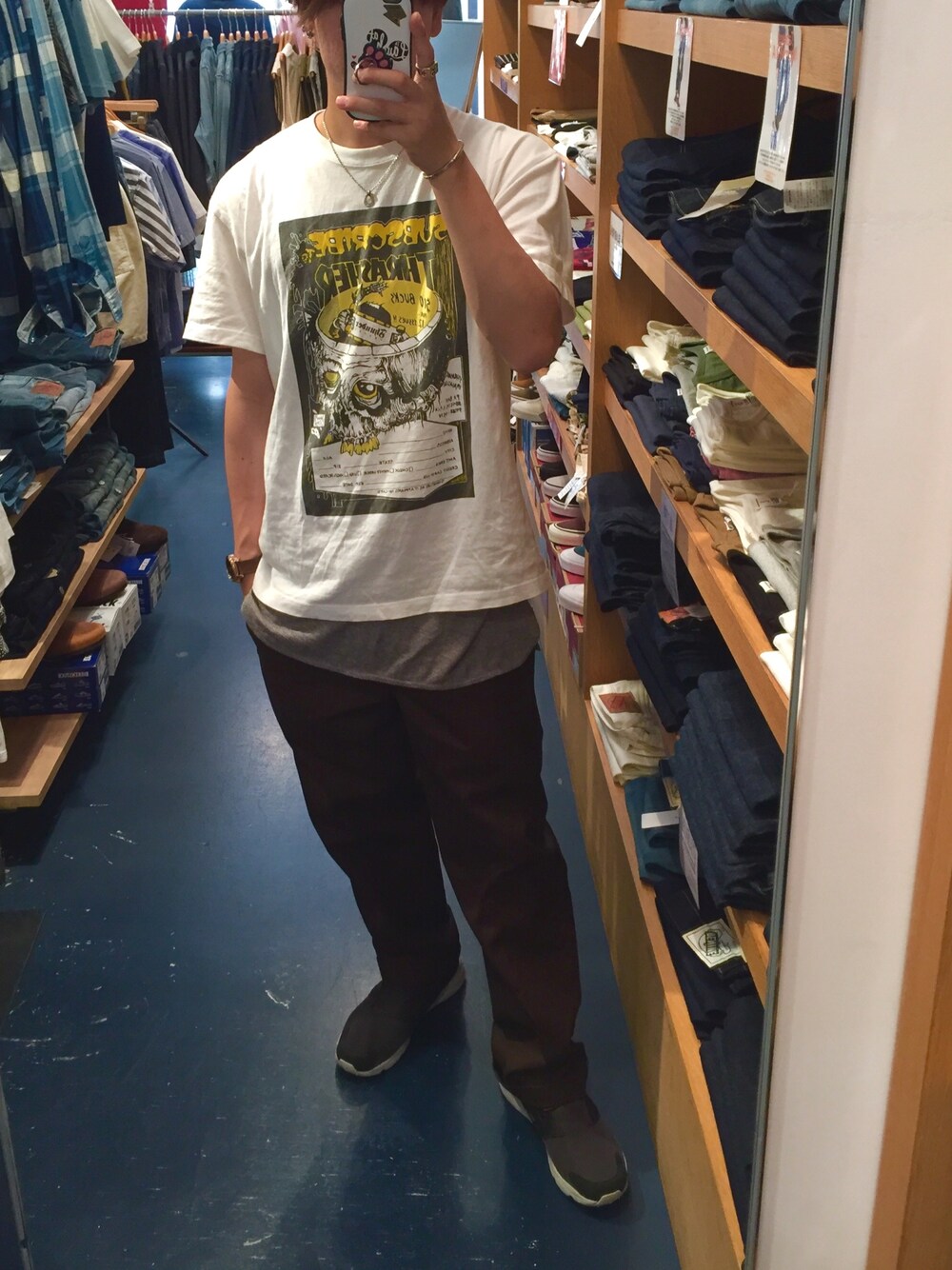 「Denime、Dickies、ワークパンツ、reebok、NIXON」｜「Dickiesの【Dickies/ディッキーズ】874ワークパンツ（チノパンツ、ブラウン系）」を使った、篤 SAVEwizOUT"さん（メンズ・173cm）の夏コーディネートの1枚目の写真