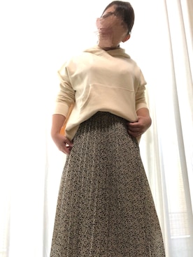 「titivate（ティティベイト）のアイテム（パーカー）」を使った、marukooo28さん（レディース・147cm）の冬コーディネート