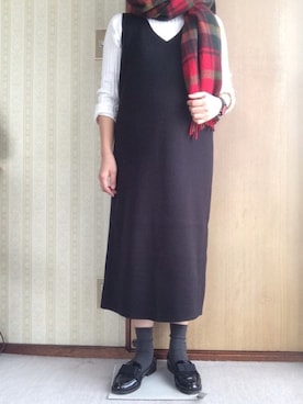 「チープカシオ」｜「アイテム（その他シューズ）」を使った、きくさん（レディース・150cm）の秋コーディネート
