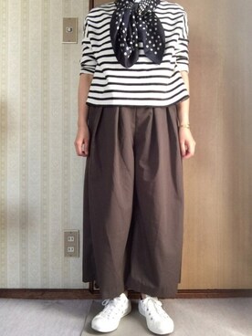 「induna（インデュナ）のアイテム」を使った、きくさん（レディース・150cm）の春コーディネート