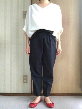 「induna（インデュナ）のアイテム」を使った、きくさん（レディース・150cm）の秋コーディネート