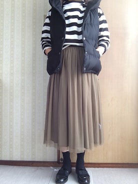 「Diego Bellini（ディエゴベリーニ）のアイテム」を使った、きくさん（レディース・150cm）の秋コーディネート