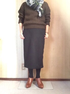 「induna（インデュナ）のアイテム」を使った、きくさん（レディース・150cm）の冬コーディネート