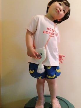「BONbazaar（ボンバザール）のアイテム」を使った、Buuuuuchさん（キッズ・90cm）の春コーディネート