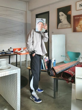 「FEKETE（フェケテ）のアイテム（ブルゾン）」を使った、handscleanboyさん（メンズ・178cm）の冬コーディネート