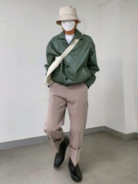 「FEKETE（フェケテ）のアイテム（ブルゾン）」を使った、handscleanboyさん（メンズ・178cm）の春コーディネート