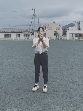 「zozoデニム」｜「アイテム（アクセサリー）」を使った、おぐみさん（レディース・156cm）の夏コーディネート