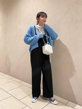「BEAUTY&YOUTH UNITED ARROWS（ビューティーアンドユースユナイテッドアローズ）のBY バックサテン オーバーオール -ウォッシャブル-（サロペット/オーバーオール）」を使った、山田（yamada）さん（レディース・165cm）の冬コーディネート