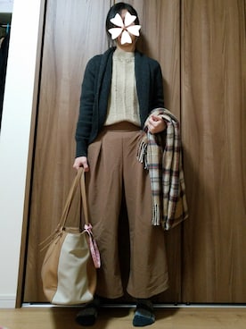 「寒かった」｜ユ ヅ キ*さん（レディース・152cm）の冬コーディネート