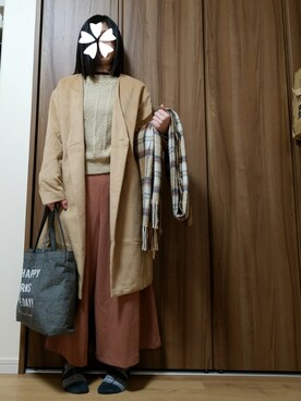 「寒かった」｜ユ ヅ キ*さん（レディース・152cm）の冬コーディネート