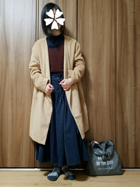 「体調管理、気をつけましょう！」｜ユ ヅ キ*さん（レディース・152cm）の冬コーディネート