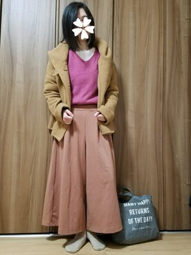 「寒かった」｜ユ ヅ キ*さん（レディース・152cm）の春コーディネート