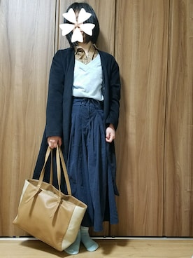 「AMERICAN HOLIC」｜「アイテム（ノーカラージャケット）」を使った、ユ ヅ キ*さん（レディース・152cm）の春コーディネート