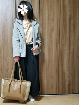 「平成最後のWEARISTAセンバツ」｜「アイテム（ダウンジャケット/コート）」を使った、ユ ヅ キ*さん（レディース・152cm）の春コーディネート