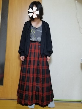 「アイテム（本）」を使った、ユ ヅ キ*さん（レディース・152cm）の秋コーディネート