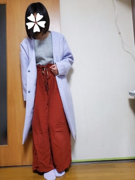 「冬春コーデ」｜「アイテム（その他アウター）」を使った、ユ ヅ キ*さん（レディース・152cm）の春コーディネート