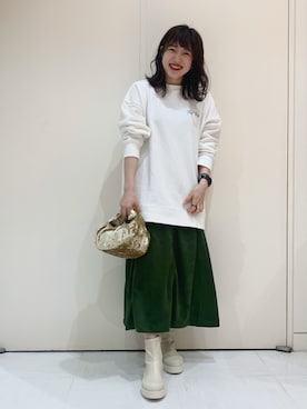 「ヌバック」｜スズさん（レディース・162cm）の秋コーディネート