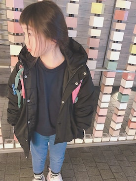 「UNIQLO（ユニクロ）のアイテム（パンツ）」を使った、milkさん（キッズ・110cm）の冬コーディネート