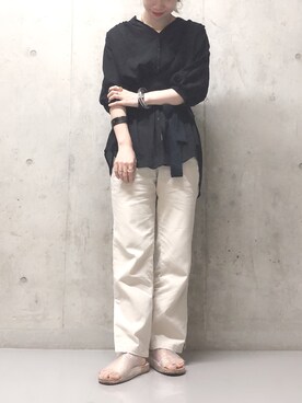 「LOVE BY e.m. （ラブバイイーエム）のアイテム」を使った、milkさん（レディース・160cm）の夏コーディネート