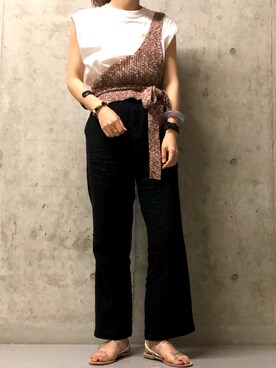 「LOVE BY e.m. （ラブバイイーエム）のアイテム」を使った、milkさん（レディース・160cm）の夏コーディネート