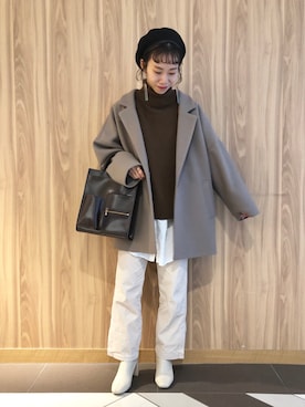 「LOWRYS FARM（ローリーズファーム）のストレッチヒールブーツ　851418（ブーツ）」を使った、milkさん（レディース・160cm）の秋コーディネート