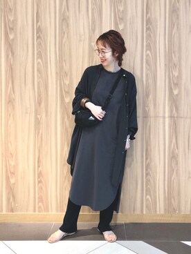 「LOWRYS FARM（ローリーズファーム）のウッドバングル　880326（バングル/リストバンド）」を使った、milkさん（レディース・160cm）の夏コーディネート