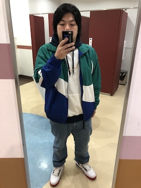 「アイテム（ナイロンジャケット）」を使った、yoheeeei-heyさん（メンズ・167cm・30代）の冬コーディネート