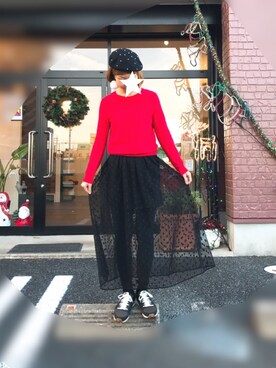 n@omiさん（レディース・159cm）の冬コーディネート