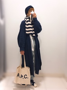 「Tiny（タイニー）のアイテム（アクセサリー）」を使った、n@omiさん（レディース・159cm）の冬コーディネート