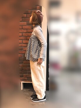 n@omiさん（レディース・159cm）の冬コーディネート