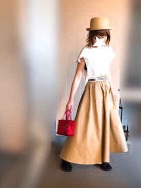 「Katie（ケイティ）のアイテム（バッグ）」を使った、n@omiさん（レディース・160cm）の夏コーディネート