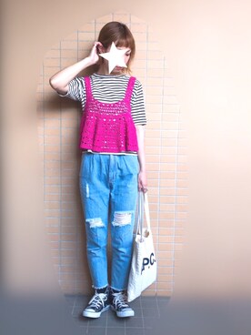 n@omiさん（レディース・160cm）の夏コーディネート