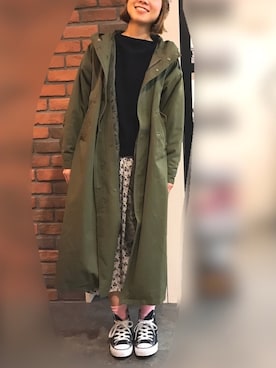 「FITH（フィス）のアイテム（帽子）」を使った、n@omiさん（レディース・159cm）の冬コーディネート