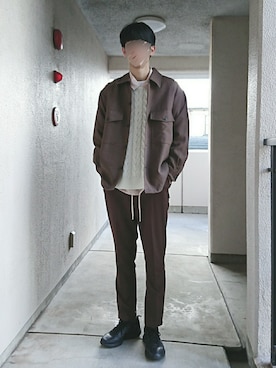 TOTOさん（メンズ・182cm）の冬コーディネート