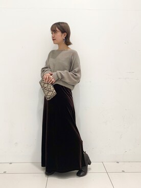 「SENSE OF PLACE by URBAN RESEARCH（センスオブプレイスバイアーバンリサーチ）の2WAYミラー付オサイフショルダーバッグ（ショルダーバッグ）」を使った、mizurisaさん（レディース・153cm）の秋コーディネート