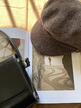 「14+（イチヨンプラス）のアイテム（キャスケット）」を使った、十四 鳩子さん（レディース・160cm）の秋コーディネート