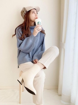 「14+（イチヨンプラス）のアイテム」を使った、十四 鳩子さん（レディース・160cm）の秋コーディネート