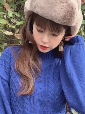 「14+（イチヨンプラス）のアイテム」を使った、十四 鳩子さん（レディース・160cm）の冬コーディネート