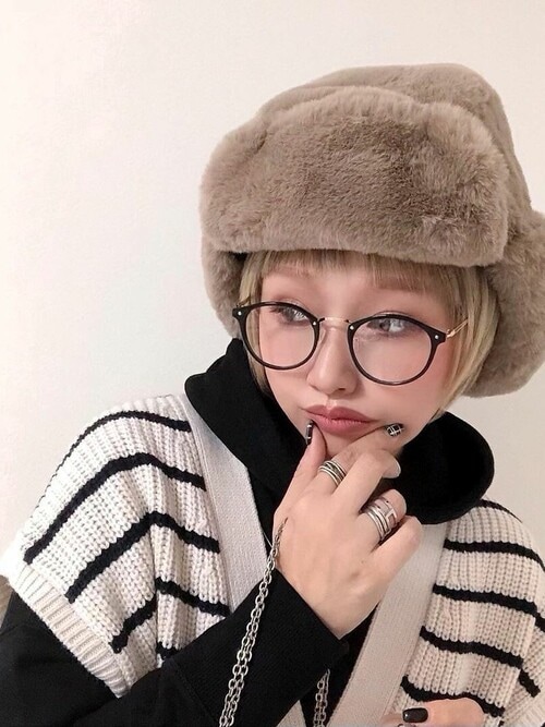 フェイクファーパイロットキャップ - ブラック | ZARA Japan / 日本