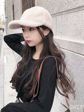 十四 鳩子さん(レディース・160cm)の冬コーディネート