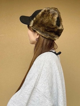 「14+（イチヨンプラス）のアイテム」を使った、十四 鳩子さん（レディース・160cm）の冬コーディネート