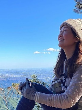 「14+（イチヨンプラス）のアイテム」を使った、十四 鳩子さん（レディース・160cm）の冬コーディネート