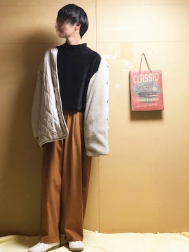 「CLANE（クラネ）のアイテム（ジャケット/アウター）」を使った、Lyric さん（メンズ・173cm）の冬コーディネート