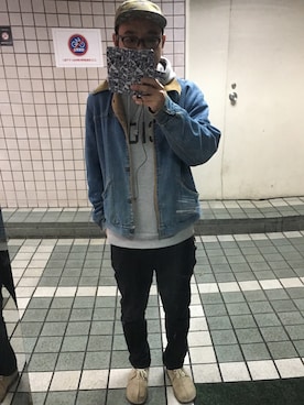 「アイテム（ジャケット/アウター）」を使った、neeyangさん（メンズ・170cm・30代）の冬コーディネート