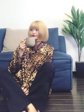 「金髪ショート」｜「アイテム（その他）」を使った、はるこ_HAREさん（レディース・152cm）の春コーディネート