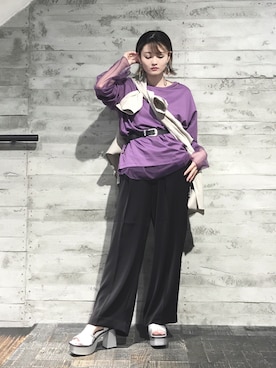紫 の人気ファッションコーディネート Wear